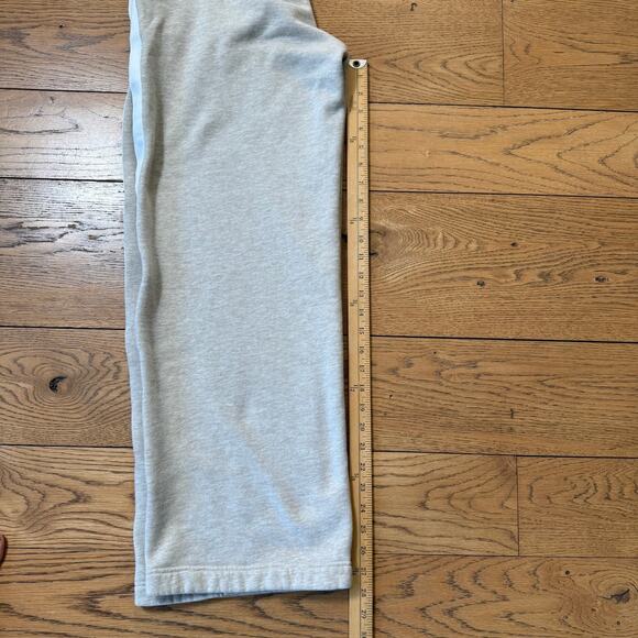 Lou & Grey Gray Wide Leg Lounge Pants M Cozy Fleece Side Stripe Pockets - Picture 10 of 10